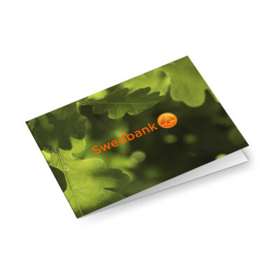 Greeting card oak leaf, 10 pcs